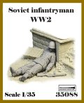 アルデンヌミニチュア[AR35088]1/35 WWII 露/ソ 倒れた冬季装備の赤軍歩兵