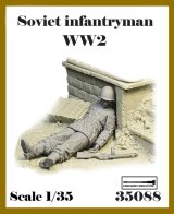 アルデンヌミニチュア[AR35088]1/35 WWII 露/ソ 倒れた冬季装備の赤軍歩兵