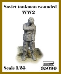 アルデンヌミニチュア[AR35090]1/35 WWII 露/ソ 左肩を負傷した下士官戦車兵