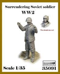 アルデンヌミニチュア[AR35091]1/35 WWII 露/ソ 投降する兵士(スペアヘッド付)