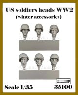 アルデンヌミニチュア[AR35100]1/35 WWII アメリカ スペアヘッドセット 冬季装備の兵士(6個入)