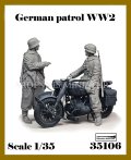 アルデンヌミニチュア[AR35106]1/35 WWII ドイツ 冬季のオートバイ偵察セット(2体入)