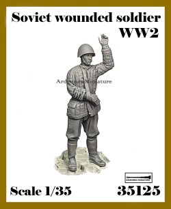 画像1: アルデンヌミニチュア[AR35125]1/35 WWII 露/ソ 投降する負傷兵