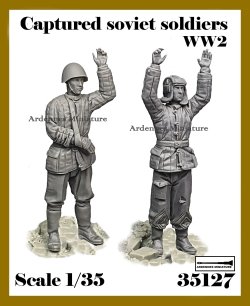 画像1: アルデンヌミニチュア[AR35127]1/35 WWII 露/ソ 捕虜となった戦車兵セット(2体入)