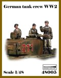 アルデンヌミニチュア[AR48005]1/48 WWII ドイツ 冬季装備の戦車兵チームセット(3体入)