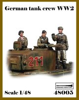 アルデンヌミニチュア[AR48005]1/48 WWII ドイツ 冬季装備の戦車兵チームセット(3体入)