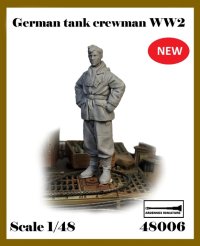 アルデンヌミニチュア[AR48006]1/48 WWII ドイツ 仁王立ちの冬季装備の戦車兵