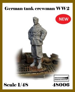 画像1: アルデンヌミニチュア[AR48006]1/48 WWII ドイツ 仁王立ちの冬季装備の戦車兵