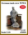 アルデンヌミニチュア[AR48008]1/48 WWII ドイツ 待機中の冬季装備の戦車兵セット(2体入)