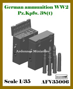 画像1: アルデンヌミニチュア[ARAFV35006]1/35 WWII ドイツ 38(t)戦車 弾薬箱セット