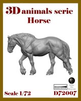 アルデンヌミニチュア[ARD72007]1/72 ジオラマアクセサリー 3D動物シリーズ 軍馬