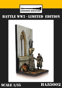 画像1: アルデンヌミニチュア[ARBA35002]1/35 WWII ドイツ スペシャルジオラマシリーズ 降下猟兵市街戦セット(2体入) [【数量限定】] (1)
