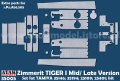 ATAK model[AT35005]1/35 WWII ドイツ タイガーI重戦車 中期生産型/後期生産型用ツィンメリットセット(タミヤ35146/35194/25109/25401用)