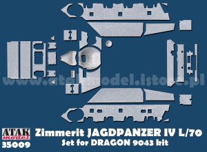 画像1: ATAK model[AT35009]1/35 WWII ドイツ IV号駆逐戦車/70(V)ラング用ツィンメリットセット(ドラゴン用) (1)