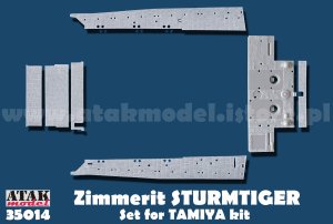 画像1: ATAK model[AT35014]1/35 WWII ドイツ 38cm突撃臼砲ストームタイガー用ツィンメリットセット(タミヤ用) (1)