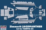ATAK model[AT35020]1/35 WWII ドイツ ヤークトパンサー駆逐戦車用ツィンメリットセット(タミヤ用)