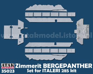 画像1: ATAK model[AT35023]1/35 WWII ドイツ ベルゲパンサー回収戦車用ツィンメリットセット(イタレリ285用) (1)