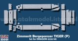 ATAK model[AT35031]1/35 WWII ドイツ ベルゲタイガー(P)回収戦車用ツィンメリットセット(ドラゴン6226用)