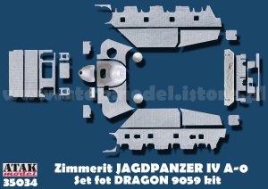 画像1: ATAK model[AT35034]1/35 WWII ドイツ IV号駆逐戦車A-0用ツィンメリットセット(ドラゴン9059用) (1)