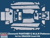 ATAK model[AT35035]1/35 WWII ドイツ パンサー戦車G型 MAN社製用ツィンメリットセット(ドラゴン スマートキット用)