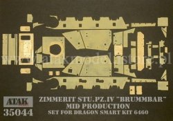 画像1: ATAK model[AT35044]1/35 WWII ドイツ IV号突撃戦車ブルムベア 中期生産車用ツィンメリットセット(ドラゴン6460用)