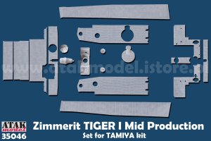 画像1: ATAK model[AT35046]1/35 WWII ドイツ タイガーI重戦車 中期生産型用ツィンメリットセット(タミヤ用) (1)