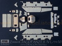 ATAK model[AT35050]1/35 WWII ドイツ IV号駆逐戦車/70(V)ラング用ツィンメリットセット(ドラゴン スマートキット用)