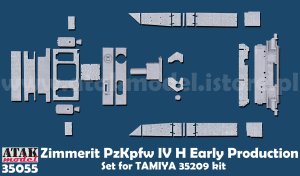 画像1: ATAK model[AT35055]1/35 WWII ドイツ IV号戦車H型(初期型)用ツィンメリットセット(タミヤ35209用) (1)