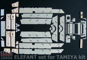 画像1: ATAK model[AT35056]1/35 WWII ドイツ エレファント重駆逐戦車用ツィンメリットセット(タミヤ用) (1)