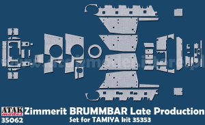画像1: ATAK model[AT35062]1/35 WWII ドイツ IV号突撃戦車ブルムベア 後期型用ツィンメリットセット(タミヤ35353用) (1)