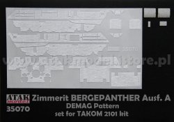 画像2: ATAK model[AT35070]1/35 WWII ドイツ ベルゲパンサー回収戦車 デマーク社製用ツィンメリットセット(タコム2101用)
