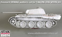 画像11: ATAK model[AT35074]1/35 WWII ドイツ パンサー戦車A型 前期型 デマーク社製用ツィンメリットセット(タコム2097/ダスヴェルクDW35009用)