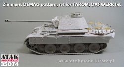 画像3: ATAK model[AT35074]1/35 WWII ドイツ パンサー戦車A型 前期型 デマーク社製用ツィンメリットセット(タコム2097/ダスヴェルクDW35009用)
