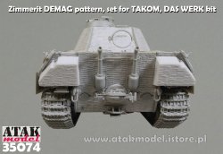 画像7: ATAK model[AT35074]1/35 WWII ドイツ パンサー戦車A型 前期型 デマーク社製用ツィンメリットセット(タコム2097/ダスヴェルクDW35009用)