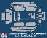 ATAK model[AT35076]1/35 WWII ドイツ パンサー戦車G型 MAN社製用ツィンメリットセット(ライフィールドモデル用)