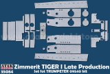 ATAK model[AT35084]1/35 WWII ドイツ タイガーI重戦車 後期生産型用ツィンメリットセット(トランペッター09540用)
