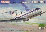 AZモデル[AZM14418]1/144　Yak-40 <エアロフロート/リビア