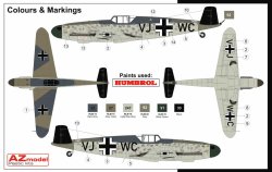 画像2: AZモデル[AZM7545]1/72　メッサーシュミットBf109G-0 V48「V字尾翼」