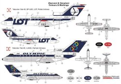 画像2: AZモデル[AZM14422]1/144 Yak-40旅客機「LOTポーラント゛航空、オリ