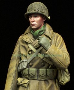画像14: Alpine Miniatures[AM16040]1/16 WWII 米 アメリカ陸軍歩兵 外套を羽織るGI 44〜45年冬季