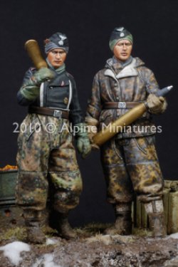 画像2: Alpine Miniatures[AM35107]1/35 武装親衛隊 パンタークルーセット(２体セット/４ヘッド付)