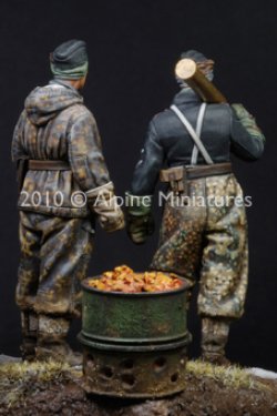 画像3: Alpine Miniatures[AM35107]1/35 武装親衛隊 パンタークルーセット(２体セット/４ヘッド付)