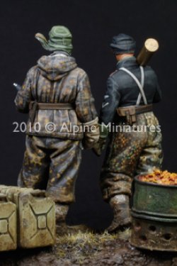 画像5: Alpine Miniatures[AM35107]1/35 武装親衛隊 パンタークルーセット(２体セット/４ヘッド付)