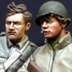 画像1: Alpine Miniatures[AM35110]1/35 WW2  米 歩兵セット(２体)