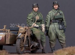 画像2: Alpine Miniatures[AM35144]1/35 独　オートバイ兵セット