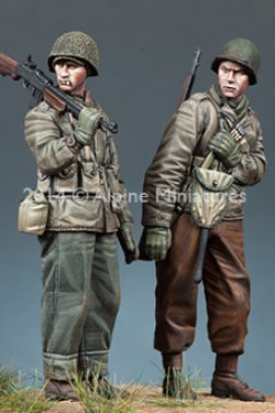 画像2: Alpine Miniatures[AM35171]1/35 WWII 米BAR銃手&歩兵 2体セット