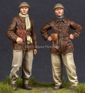 画像1: Alpine Miniatures[AM35198]1/35 WWII フランス戦車兵(2体セット) (1)