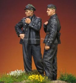 画像2: Alpine Miniatures[AM35207]1/35 武装親衛隊 AFVクルーセット Uボートジャケット 1944-45(2体セット)