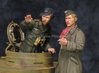 Alpine Miniatures[AM35210]1/35 WWII独 アフリカ軍団 装甲部隊指揮官セット(2体セット)