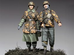 画像2: Alpine Miniatures[AM35213]1/35 WWII独 武装親衛隊歩兵 ハンセン戦闘団(バルジの戦い)(2体セット)
